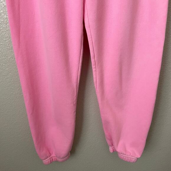 Aviator Nation Sweatpants Womens Small Pink Logo Jogger Fleece Rainbow Cotton - Picture 6 of 13